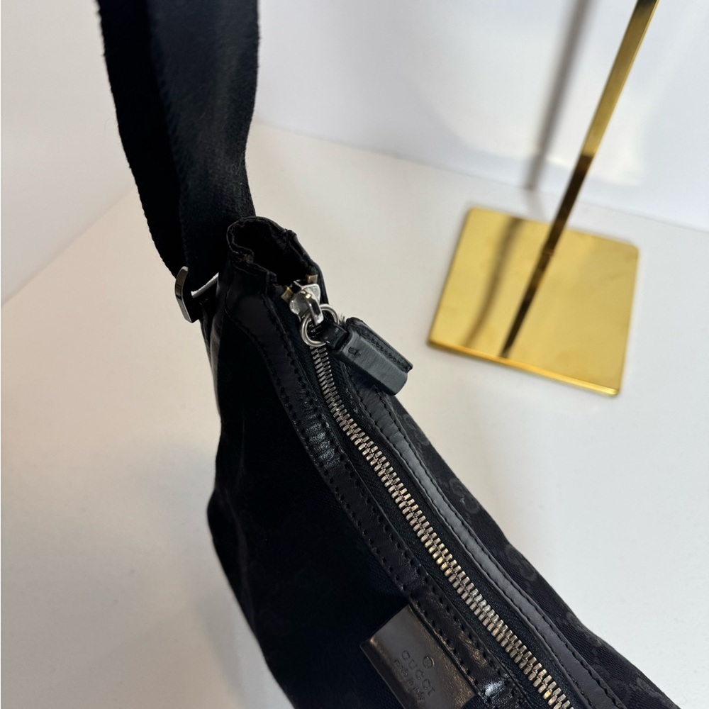 Gucci Black Monogram Shoulder/Crossbody Bag - Picture 5 of 11